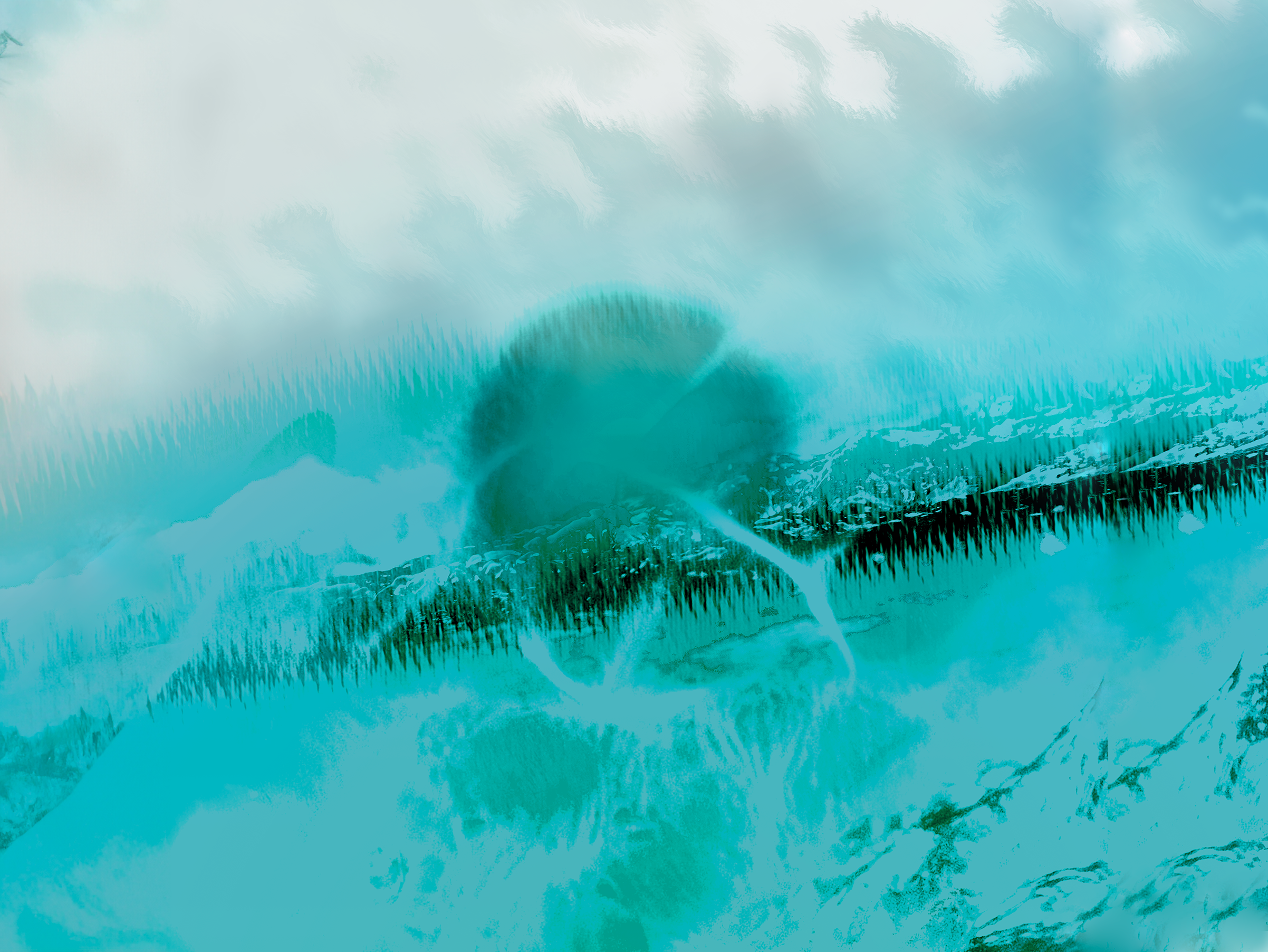 In the spaces between